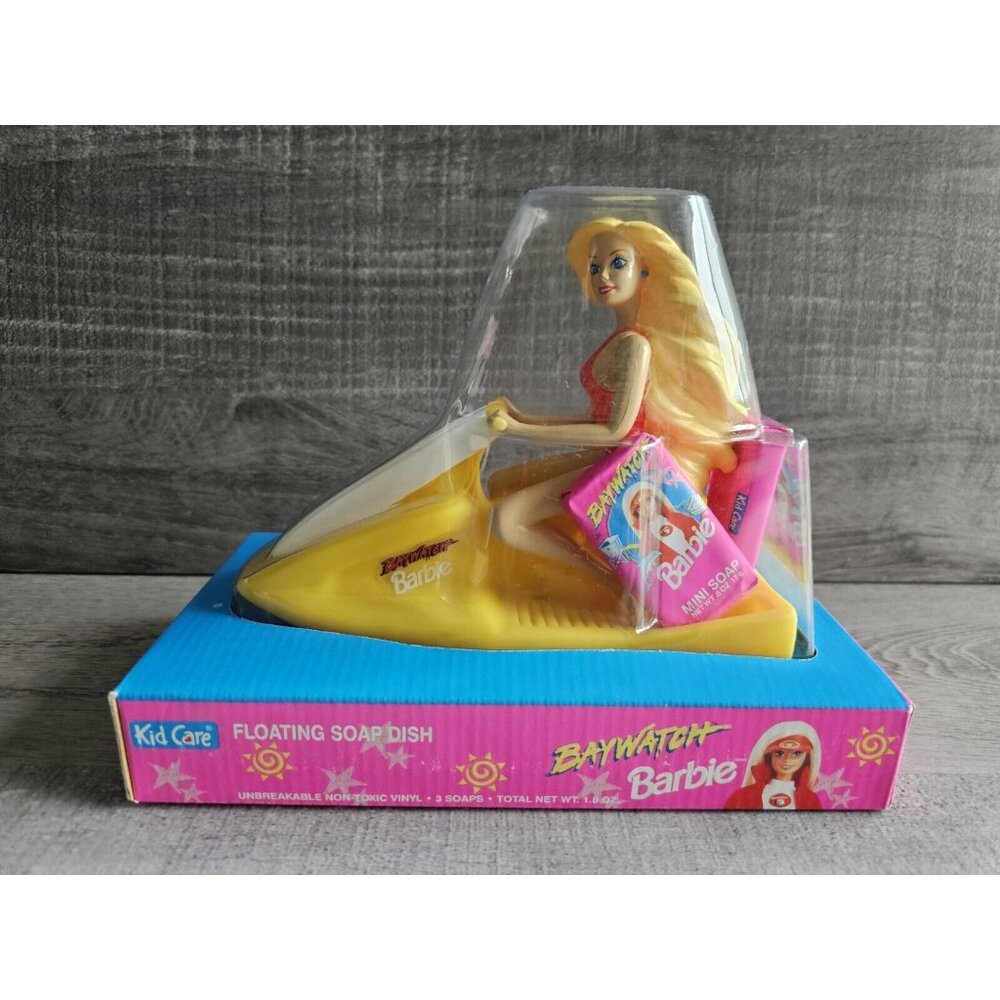 Vintage Barbie Baywatch Floating Soap Dish 1995 NRFB New Jetski